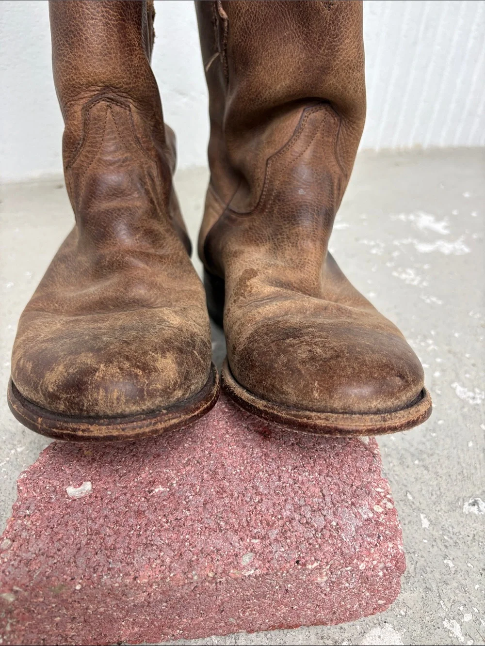 Vintage distressed resistol boots